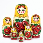 Тематическая раскраска" МАТРЕШКИ"